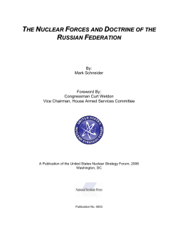 the nuclear forces and doctrine of the russian federation