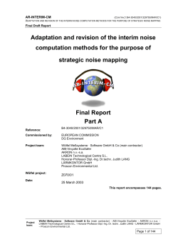 Adaptation and revision of the interim noise computation methods