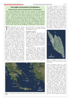 The fragile communities of Antikythera