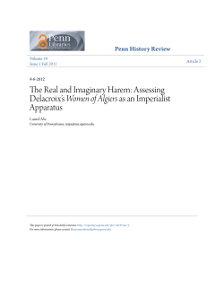 The Real and Imaginary Harem: Assessing Delacroix&acirc;&bull;Žs Women of