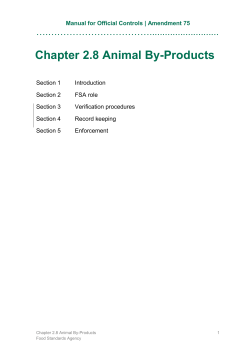 Chapter 2.8 Animal By-Products