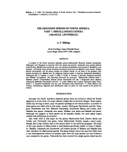 Article - American Arachnology