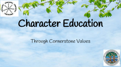 Character Education - Cambridge East School