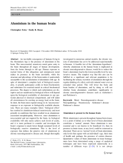 Aluminium in the human brain