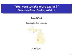 Calculus 1 (JMM 2016) - Grand Valley State University