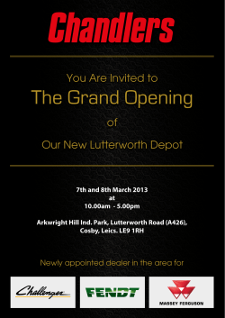 Grand Opening Show Invitation