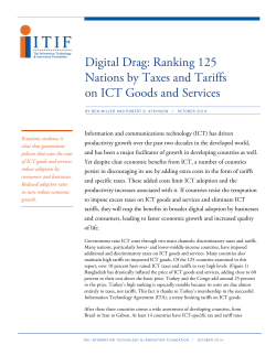 Digital Drag: Ranking 125 Nations by Taxes and Tariffs on ICT