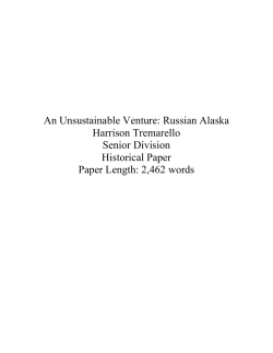 An Unsustainable Venture - National History Day in Wisconsin