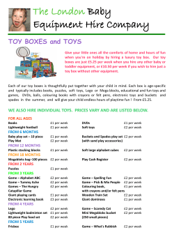 The London Baby Equipment Hire Company