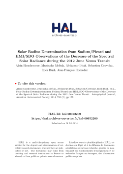 Solar Radius Determination from Sodism/Picard and HMI - HAL-Insu