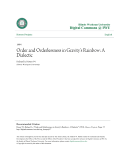 Order and Orderlessness in Gravity`s Rainbow: A Dialectic