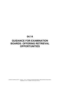 04.14 guidance for examination boards: offering retrieval opportunities