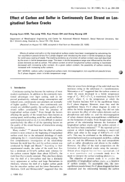 Effect of Carbon and Sulfur in Continuously Cast Strand on Lon
