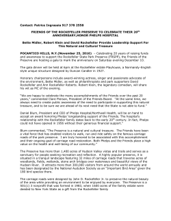 press release - Friends of the Rockefeller State Park Preserve