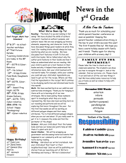 News in the 3rd Grade