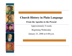 Church History in Plain Language
