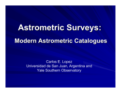 Astrometric Surveys