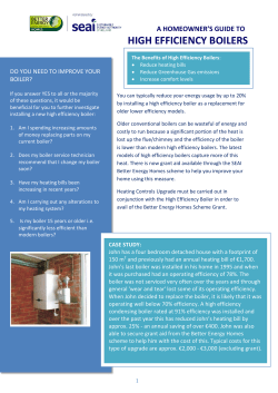 high efficiency boilers