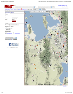 MesoWest Surface Weather Maps