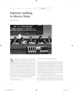 Supreme Auditing In Mexico Today