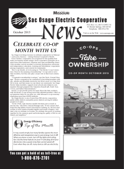 October - Sac Osage Electric Cooperative