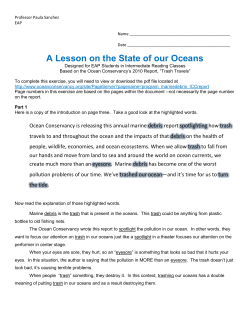 A Lesson on the State of our Oceans