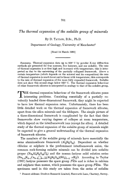 The thermal expansion of the sodalite group of minerals