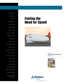 Feeling the Need for Speed