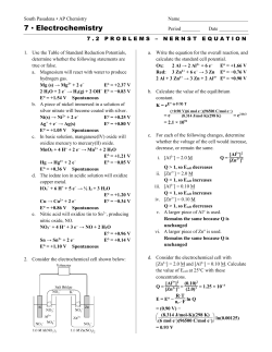 7 Electrochemistry