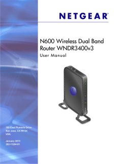 N600 Wireless Dual Band Router WNDR3400v3