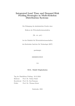 Integrated Lead Time and Demand Risk Pooling Strategies in