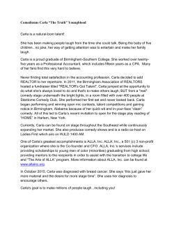 Comedienne Carla &ldquo;The Truth&rdquo; Youngblood Carla is a natural