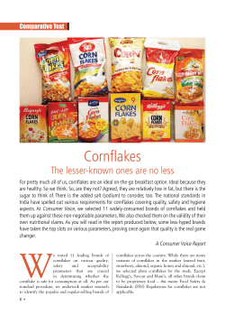 Cornflakes - Department of Consumer Affairs