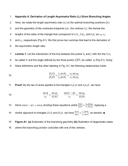 Appendix A. Derivation of Length Asymmetry Ratio (        ) Given