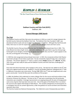 Dedham Country and Polo Club