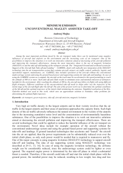 minimum emission unconventional maglev assisted take-off