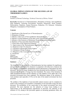 Global Implications of the Second Law of Thermodynamics