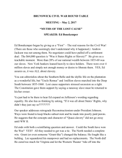 May 2017 Meeting Highlights - Brunswick Civil War Round Table