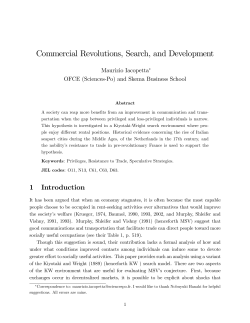Commercial Revolutions, Search, and
