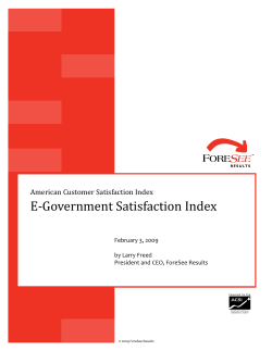 E-Government Satisfaction Index