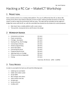 Hacking a RC Car &ndash; MakeICT Workshop