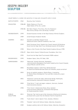 Joseph Ingleby is a sculptor who specialises in large