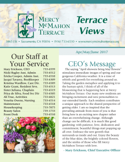 MMT newsletter April - Mercy McMahon Terrace