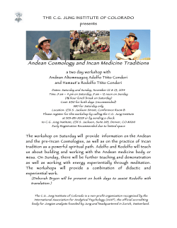 Andean Cosmology and Incan Medicine Traditions