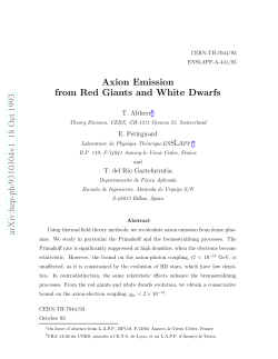 Axion Emission from Red Giants and White Dwarfs