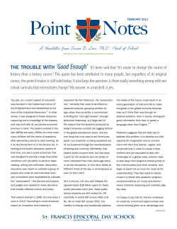 Point Notes - St. Francis Episcopal