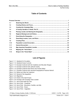 How to Make A Fantasy Sandbox