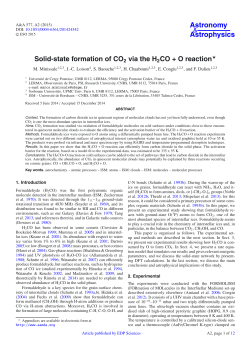 Solid-state formation of CO2 via the H2CO + O reaction⋆