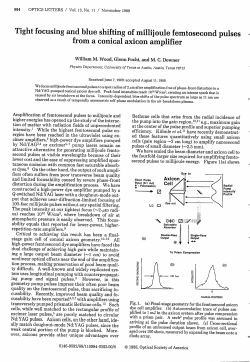 Optics Letters 13, 984 - Department of Physics