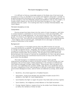 The Sunni Insurgency in Iraq